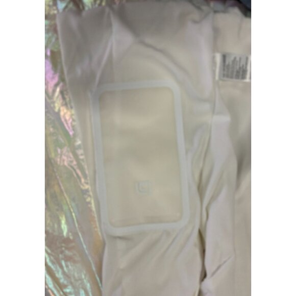 Blanc Noir Womens Iridescent Action Panel Puffer Jacket Oyster Color Size S - Picture 15 of 15